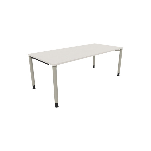 4003969084933 - Schreibtisch All in One 810043101 höhenverstellbar 68-82cm (H) rechteckig diamantweiß   silberaluminium 4003969084933 Soennec