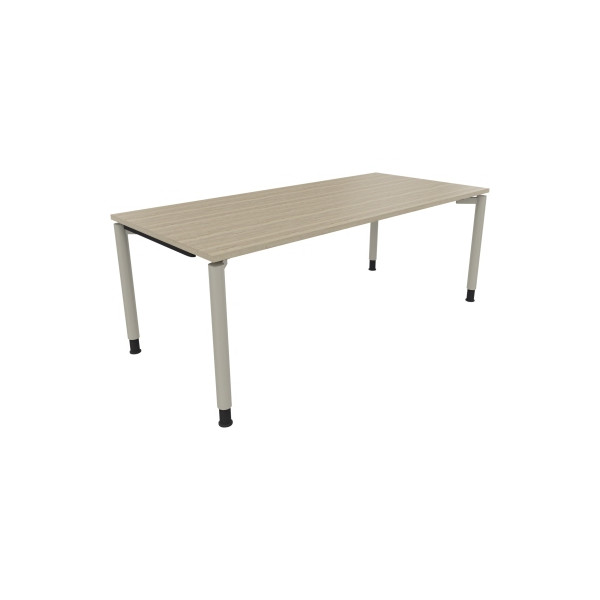 4003969085084 - Schreibtisch All in One 810043171 höhenverstellbar 68-82cm (H) rechteckig eiche natur   silberaluminium 4003969085084 Soennec