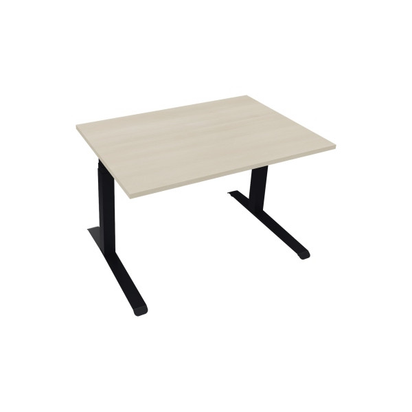 4003969085442 - Sitz-Steh-Schreibtisch All in One 810043372 elektrisch höhenverstellbar 645-1275cm (H) 120x80cm (BxT) rechteckig akazie he