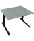 Sitz-Steh-Schreibtisch All in One, elektrisch höhenverstellbar, 64,5-127,5cm (H), 120x90cm (BxT), rechteckig, beton hell / anthr