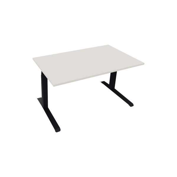 4003969085633 - Sitz-Steh-Schreibtisch All in One 810043901 elektrisch höhenverstellbar 645-1275cm (H) 140x80cm (BxT) rechteckig diamant w