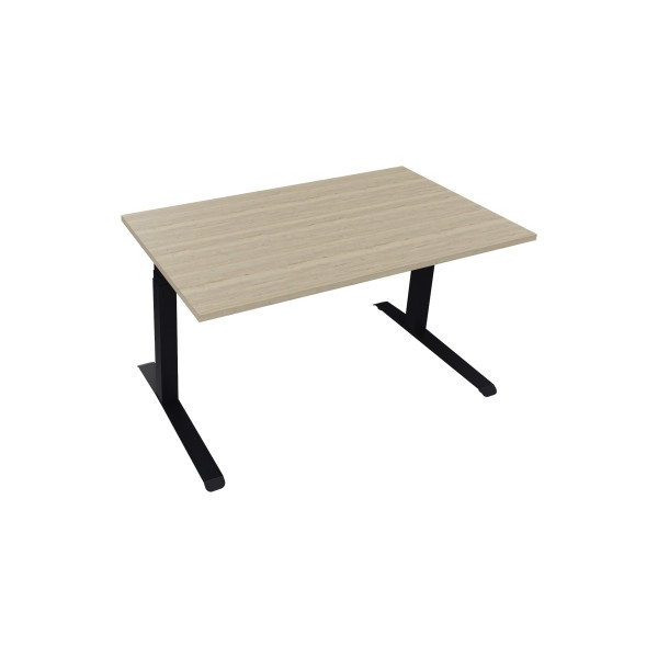 4003969085626 - Sitz-Steh-Schreibtisch All in One 810043971 elektrisch höhenverstellbar 645-1275cm (H) 140x80cm (BxT) rechteckig eiche nat