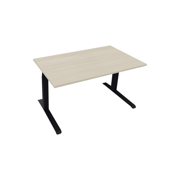 4003969085671 - Sitz-Steh-Schreibtisch All in One 810043972 elektrisch höhenverstellbar 645-1275cm (H) 140x80cm (BxT) rechteckig akazie he