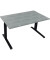 Sitz-Steh-Schreibtisch All in One, elektrisch höhenverstellbar, 64,5-127,5cm (H), 140x80cm (BxT), rechteckig, beton hell / anthr