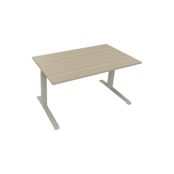 4003969085664 - Sitz-Steh-Schreibtisch All in One 810044071 elektrisch höhenverstellbar 645-1275cm (H) 140x80cm (BxT) rechteckig eiche nat