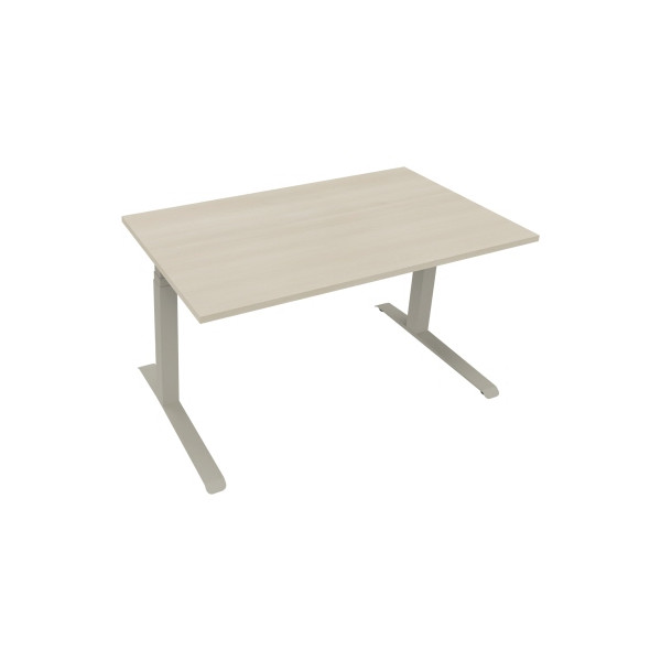 4003969085640 - Sitz-Steh-Schreibtisch All in One 810044072 elektrisch höhenverstellbar 645-1275cm (H) 140x80cm (BxT) rechteckig akazie he