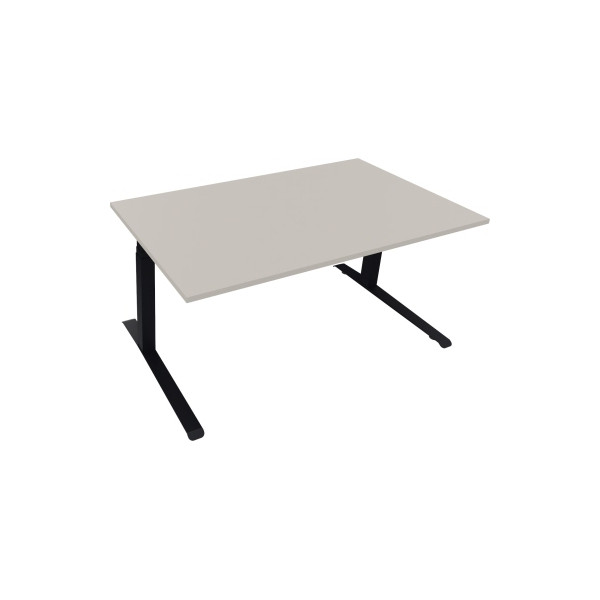 4003969085916 - Sitz-Steh-Schreibtisch All in One 810044581 elektrisch höhenverstellbar 645-1275cm (H) 160x90cm (BxT) rechteckig lichtgrau
