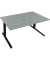 Sitz-Steh-Schreibtisch All in One, elektrisch höhenverstellbar, 64,5-127,5cm (H), 160x90cm (BxT), rechteckig, beton hell / anthr