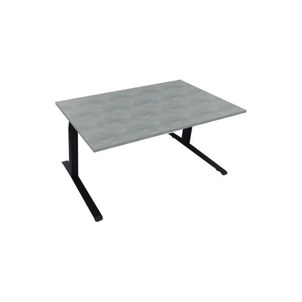 4003969085855 - Sitz-Steh-Schreibtisch All in One 810044583 elektrisch höhenverstellbar 645-1275cm (H) 160x90cm (BxT) rechteckig beton hel