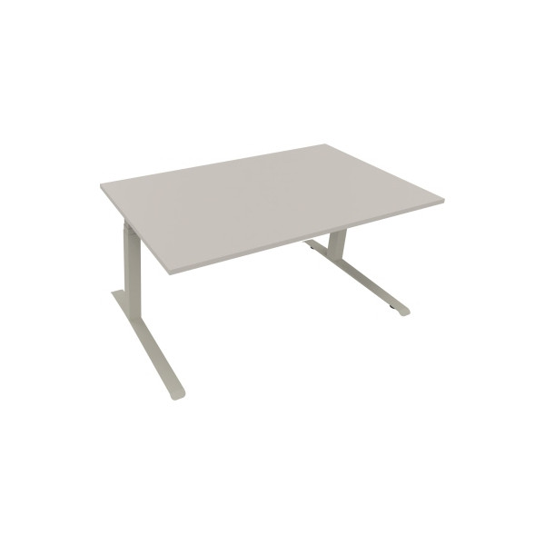 4003969085879 - Sitz-Steh-Schreibtisch All in One 810044681 elektrisch höhenverstellbar 645-1275cm (H) 160x90cm (BxT) rechteckig lichtgrau