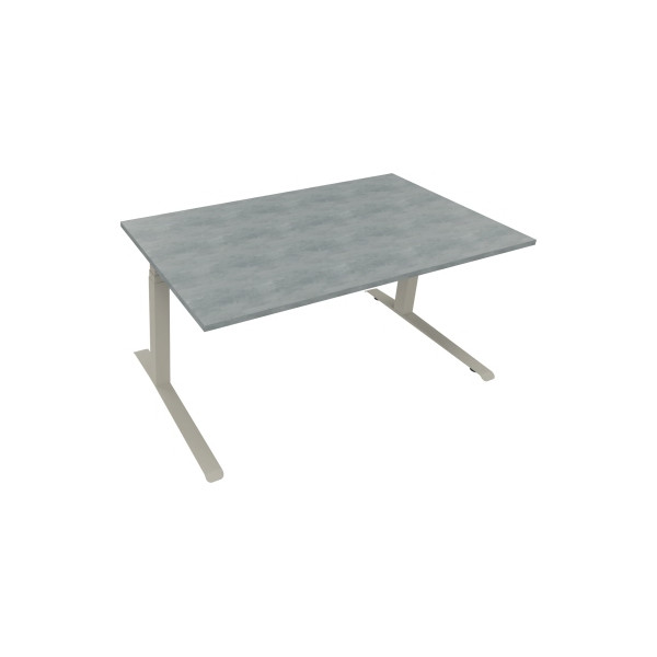 4003969085886 - Sitz-Steh-Schreibtisch All in One 810044683 elektrisch höhenverstellbar 645-1275cm (H) 160x90cm (BxT) rechteckig beton hel