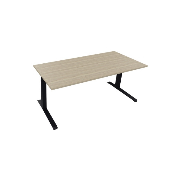 4003969085763 - Sitz-Steh-Schreibtisch All in One 810044871 elektrisch höhenverstellbar 645-1275cm (H) 180x80cm (BxT) rechteckig eiche nat