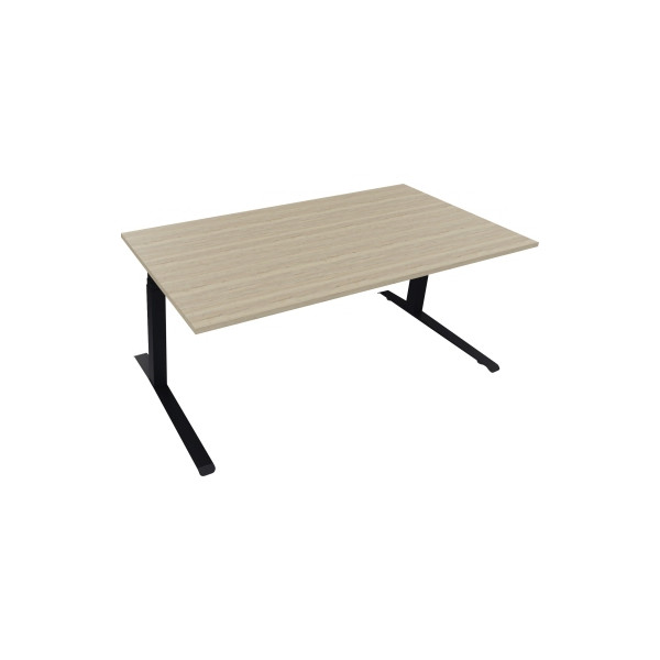 4003969086012 - Sitz-Steh-Schreibtisch All in One 810045171 elektrisch höhenverstellbar 645-1275cm (H) 180x90cm (BxT) rechteckig eiche nat