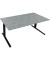 Sitz-Steh-Schreibtisch All in One, elektrisch höhenverstellbar, 64,5-127,5cm (H), 180x90cm (BxT), rechteckig, beton hell / anthr