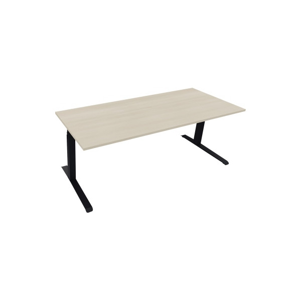 4003969086142 - Sitz-Steh-Schreibtisch All in One 810045472 elektrisch höhenverstellbar 645-1275cm (H) 200x80cm (BxT) rechteckig akazie he