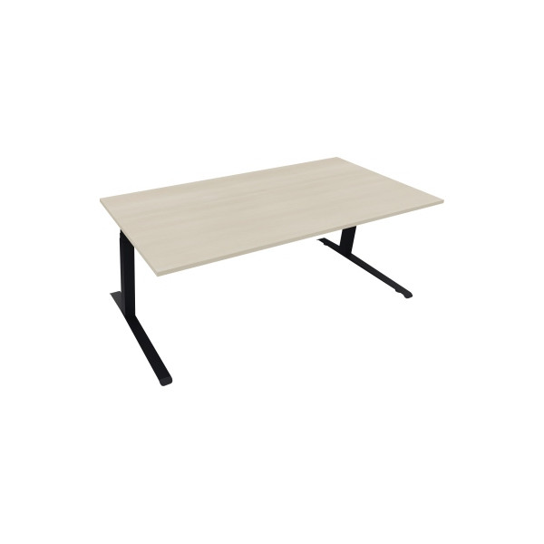 4003969084575 - Sitz-Steh-Schreibtisch All in One 810045772 elektrisch höhenverstellbar 645-1275cm (H) 200x90cm (BxT) rechteckig akazie he