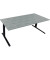 Sitz-Steh-Schreibtisch All in One, elektrisch höhenverstellbar, 64,5-127,5cm (H), 200x90cm (BxT), rechteckig, beton hell / anthr