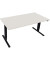 Sitz-Steh-Schreibtisch Move 2.0, elektrisch h&ouml;henverstellbar, 62,5-128,5cm (H), 160x80cm (BxT), rechteckig, wei&szlig; / anthrazit met