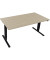 Sitz-Steh-Schreibtisch Move 2.0, elektrisch höhenverstellbar, 62,5-128,5cm (H), 160x80cm (BxT), rechteckig, eiche natur / anthra