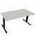 Sitz-Steh-Schreibtisch Move 2.0, elektrisch höhenverstellbar, 62,5-128,5cm (H), 160x80cm (BxT), rechteckig, lichtgrau / anthrazi