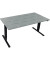 Sitz-Steh-Schreibtisch Move 2.0, elektrisch h&ouml;henverstellbar, 62,5-128,5cm (H), 160x80cm (BxT), rechteckig, beton hell / anthraz