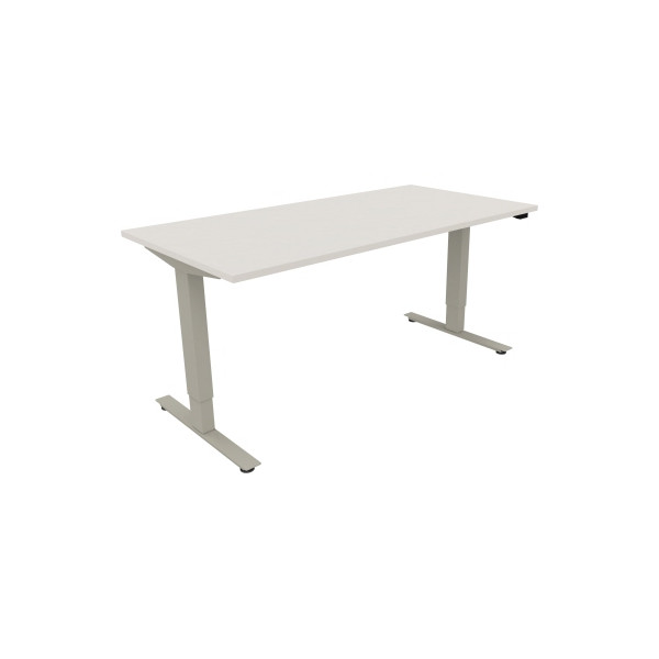 4003969086968 - Sitz-Steh-Schreibtisch Move 20 810046101 elektrisch höhenverstellbar 625-1285cm (H) rechteckig diamant weiß   silberalumin