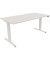Sitz-Steh-Schreibtisch Move 2.0, elektrisch höhenverstellbar, 62,5-128,5cm (H), 160x80cm (BxT), rechteckig, weiß / weiß