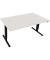 Sitz-Steh-Schreibtisch Move 2.0, elektrisch höhenverstellbar, 62,5-128,5cm (H), 160x90cm (BxT), rechteckig, weiß / anthrazit met