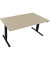 Sitz-Steh-Schreibtisch Move 2.0, elektrisch h&ouml;henverstellbar, 62,5-128,5cm (H), 160x90cm (BxT), rechteckig, eiche natur / anthra