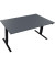 Sitz-Steh-Schreibtisch Move 2.0, elektrisch höhenverstellbar, 62,5-128,5cm (H), 160x90cm (BxT), rechteckig, lavagrau / anthrazit