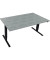 Sitz-Steh-Schreibtisch Move 2.0, elektrisch höhenverstellbar, 62,5-128,5cm (H), 160x90cm (BxT), rechteckig, beton hell / anthraz