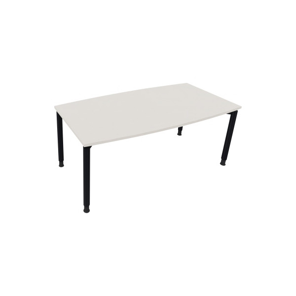 4003969085107 - Besprechungstisch communication 810047201 höhenverstellbar 68-82cm (H) Tonnenform diamantweiß   anthrazit metallic 4003969085