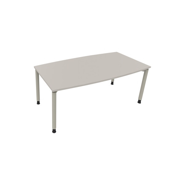 4003969085268 - Besprechungstisch communication 810047381 höhenverstellbar 68-82cm (H) Tonnenform lichtgrau   silberaluminium 4003969085268 S