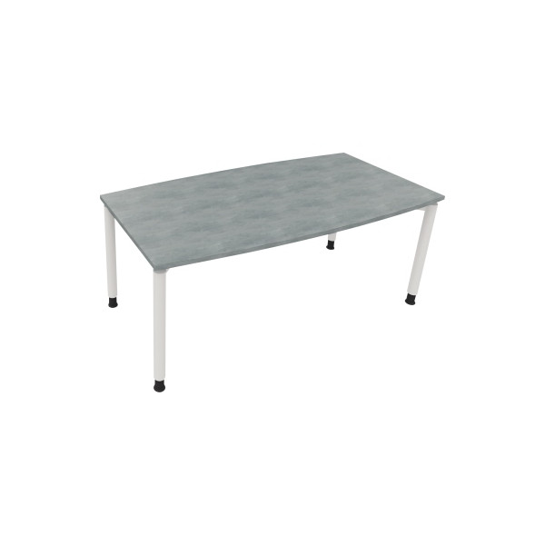 4003969085213 - Besprechungstisch communication 810047483 höhenverstellbar 68-82cm (H) Tonnenform beton hell   verkehrsweiß 4003969085213 Soe