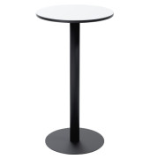 Stehtisch MEZZO 110cm (H), &Oslash; 60cm (BxT), rund, wei&szlig; / schwarz