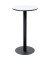 Stehtisch MEZZO 110cm (H), &Oslash; 60cm (BxT), rund, wei&szlig; / schwarz