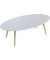 Beistelltisch Scandi TBS115.23.13, 35cm (H), 115x60cm (BxT), oval, weiß / buche