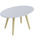 Beistelltisch Scandi TBS65.23.13, 35cm (H), 65x40cm (BxT), oval, weiß / buche