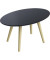 Beistelltisch Scandi TBS65.23.01, 35cm (H), 65x40cm (BxT), oval, schwarz / buche