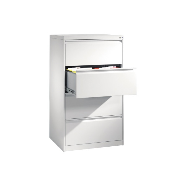 4050646006184 - Hängeregistraturschrank ACURADO verzinkt 2-bahnig 4 Schübe lichtgrau C+P