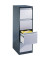 H&auml;ngeregistraturschrank 12434311S10006 Acurado, schwarzgrau/lichtgrau, 4 Schubladen, 1-bahnig