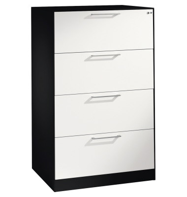 Hängeregistraturschrank Asisto 146223412S10124 A4 2bahnig sgr/rws