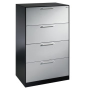 Hängeregistraturschrank Asisto 146223412S10072 A4 2bahnig sgr/lgr