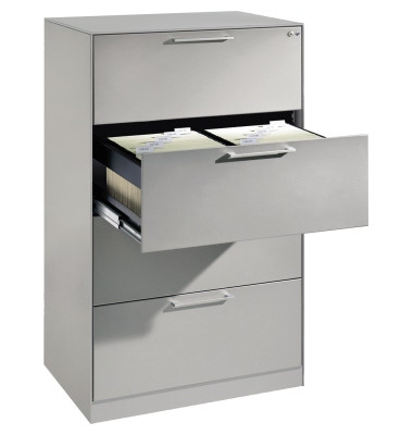 Hängeregistraturschrank Asisto 146223412S10017 A4 2bahnig lgr/lgr