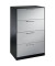 H&auml;ngeregistraturschrank 146223412S10051 Asisto, schwarzgrau/wei&szlig;aluminium, 4 Schubladen, 2-bahnig