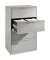 Hängeregistraturschrank Asisto 146223412S10054 A4 2bhg wsalu/wsalu