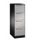 H&auml;ngeregistraturschrank 146225411S10049 Asisto, /schwarzgrau/wei&szlig;aluminium, 4 Schubladen, 1-bahnig