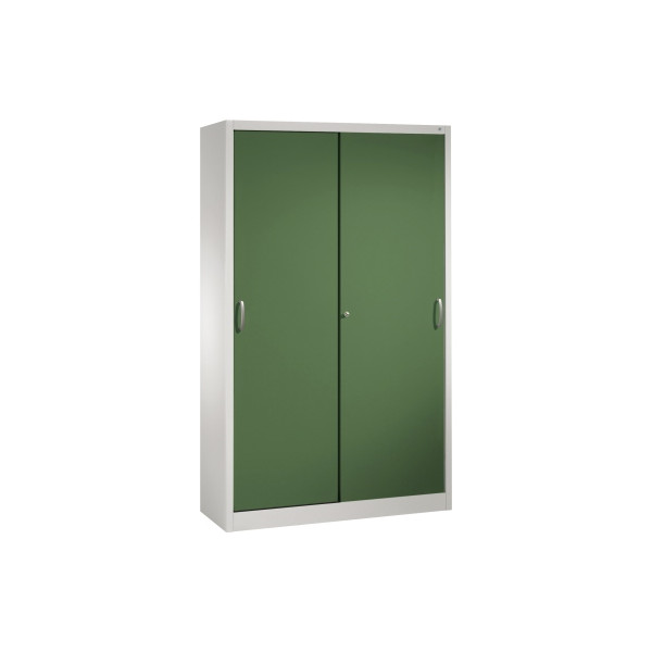 4050646328064 - C+p Möbelsysteme - c+p Schiebetürenschrank Acurado-2000 HxBxT 195x120x40cm Lichtgrau Resedagrün - Resedagrün