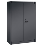 Sicherheitsschrank Certos 118000S10049, abschlie&szlig;bar, 5 OH, schwarzgrau, 120x195x50cm (BxHxT)