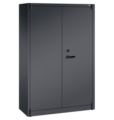 Sicherheitsschrank Certos 118000S10049, abschlie&szlig;bar, 5 OH, schwarzgrau, 120x195x50cm(BxHxT)